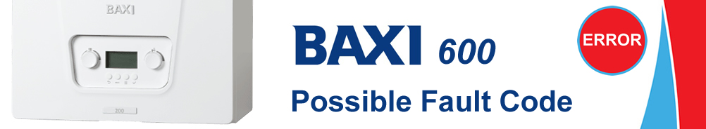 Baxi 600 Possible Error Fault Code in Derby
