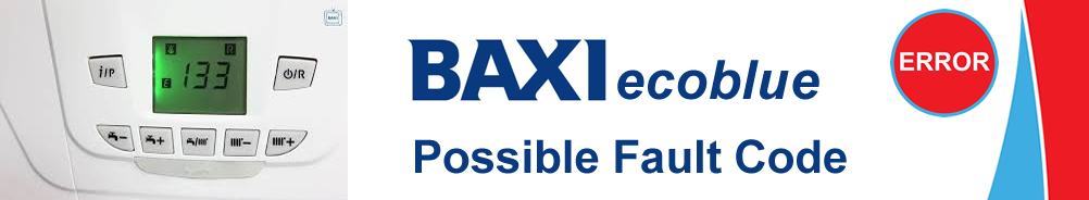 Baxi ecoblue Possible Error Fault Code in Derby
