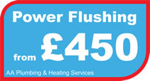 Power flushing central heating in Derby